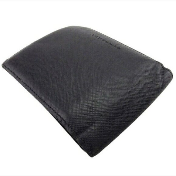 Burberry Bi -fold wallet embossed leather Authentic USED - Picture 4 of 9